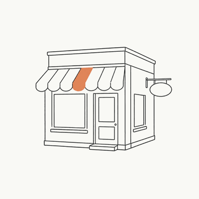 街角小店手绘插画